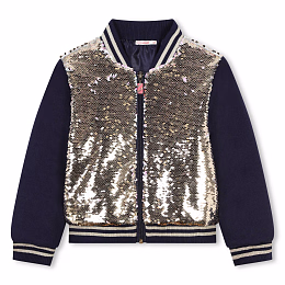 Бомбер в пайетках Navy от бренда Billieblush