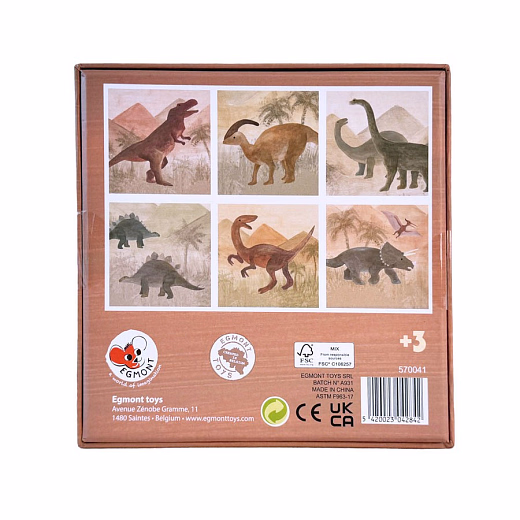 Кубики-пазл "Динозавры" от бренда Egmont Toys