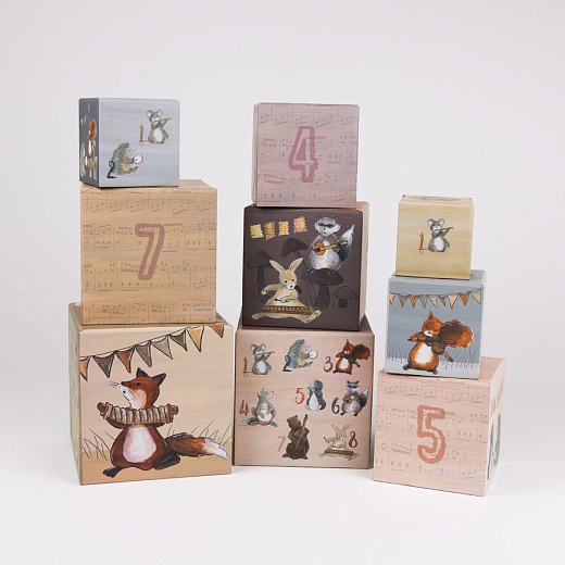 Кубики со счетом "Музыканты" от бренда Egmont Toys