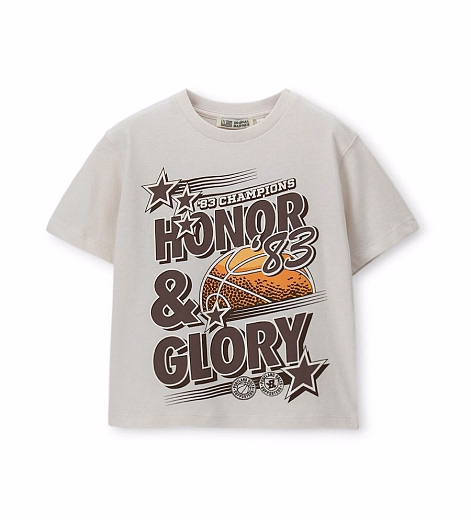 Футболка Honor & Glory от бренда Original Marines Молочный