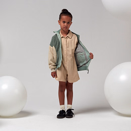 Бомбер JUNGLE CAT Iceberg green White gap grey от бренда Gosoaky