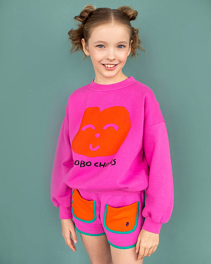 Свитшот Funny Snail Pink от бренда Bobo Choses