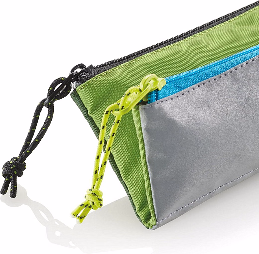 Пенал с тремя отделениями Трехцветный зеленый от бренда MiquelRius