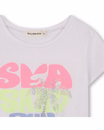 Футболка SEA SAND SUN от бренда Billieblush Белый