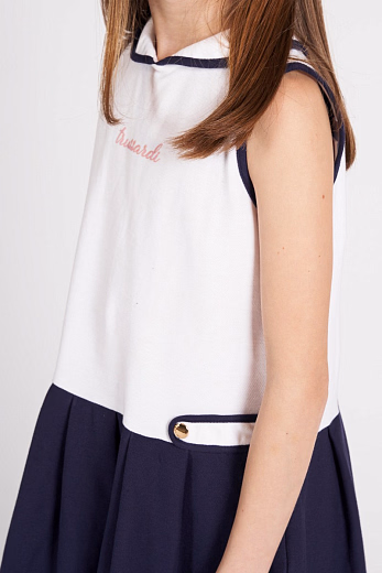 Платье с круглым воротничком от бренда Trussardi