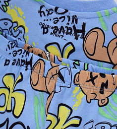 Пижама Have a nice day голубого цвета от бренда Original Marines