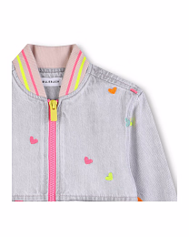 Джинсовый бомбер DENIM GREY от бренда Billieblush