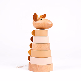 Пирамидка Жираф Леони от бренда Egmont Toys