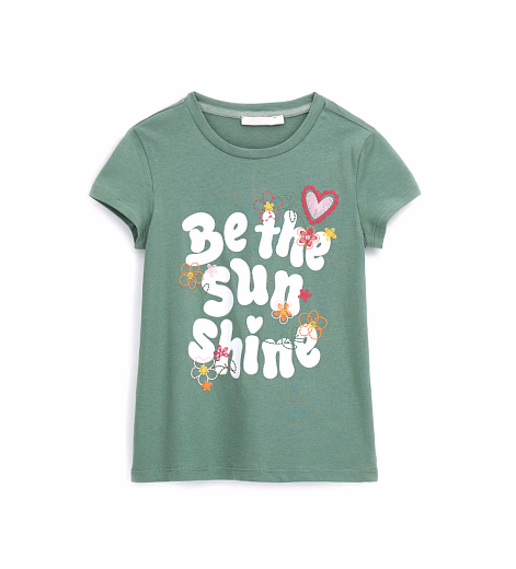 Футболка мятного цвета Be the Sun Shine от бренда Original Marines Зеленый