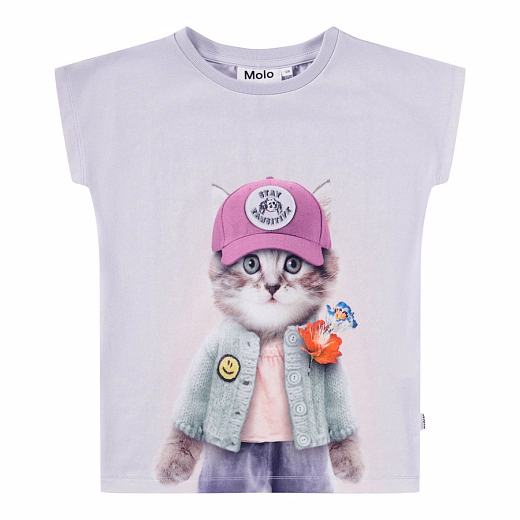 Футболка Ragnhilde Kitty Miauu от бренда MOLO Фиолетовый