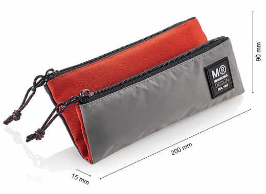 Пенал с тремя отделениями Трехцветный черный от бренда MiquelRius