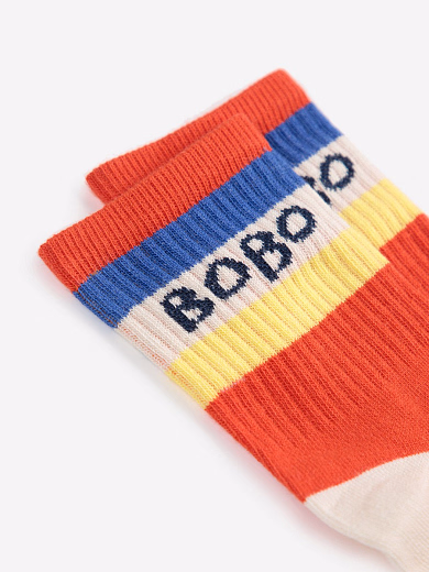 Носки Red Multicolor Stripes от бренда Bobo Choses