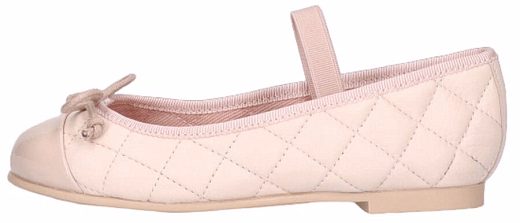 Балетки с лакированной деталью Beige от бренда PRETTY BALLERINAS