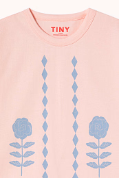 Футболка Roses and Diamonds от бренда Tinycottons Розовый