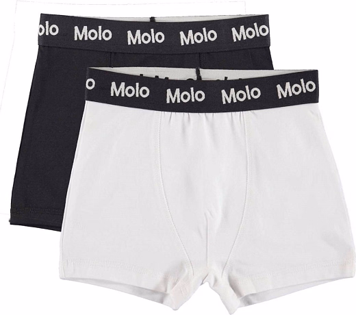 Трусы Justin Black white 2 шт. от бренда MOLO