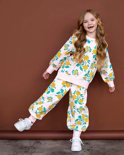 Джоггеры FLOWERS от бренда Tinycottons