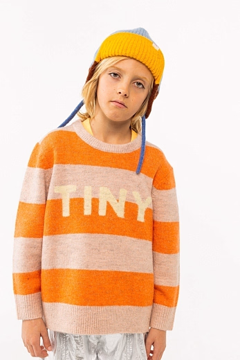 Джемпер Stripes Beige Orange от бренда Tinycottons