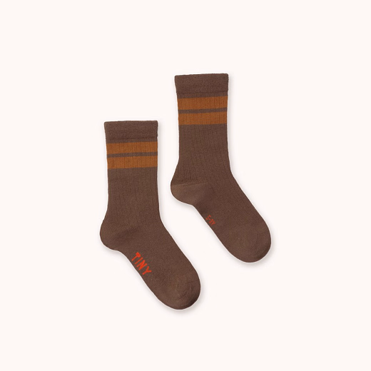 Носки Brown STRIPES от бренда Tinycottons