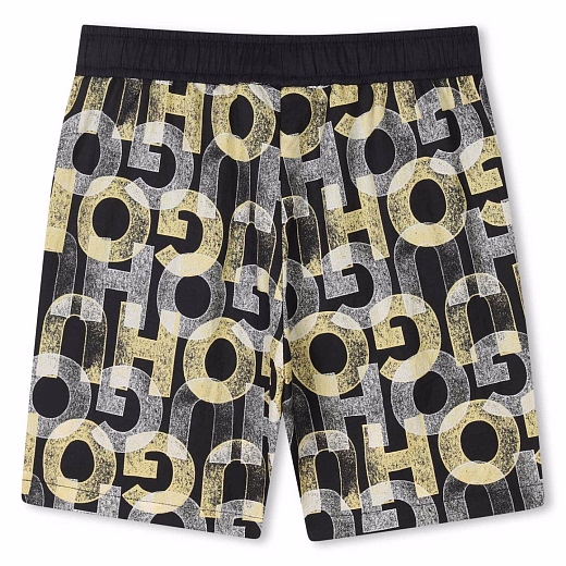 Шорты Black Yellow Logo от бренда HUGO