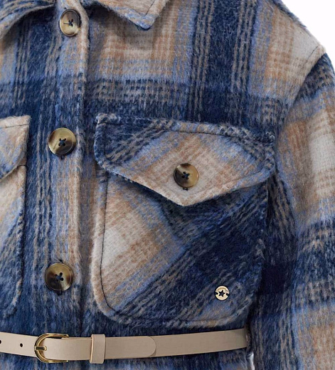 Пальто-рубашка с поясом от бренда Original Marines