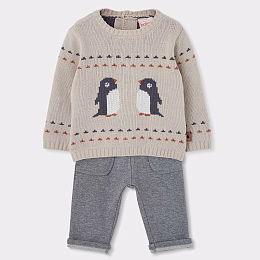 Джемпер penguins и штаны от бренда Boboli