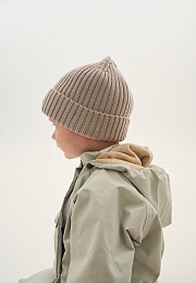 Шапка Knot merino fleece creme beige от бренда Peppihat