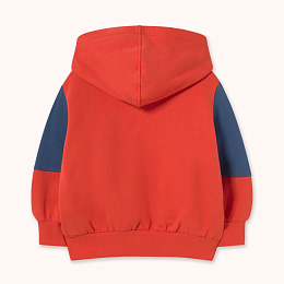 Худи COLOR BLOCK Dark red от бренда Tinycottons