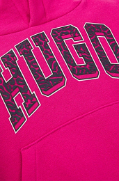 Худи кроп Logo Pink от бренда HUGO