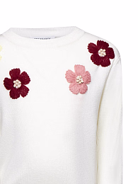 Джемпер White Flowers от бренда Trussardi