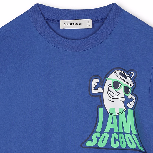 Футболка I am so cool от бренда Billieblush Синий