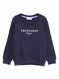 Свитшот брендированный синий от бренда Trussardi