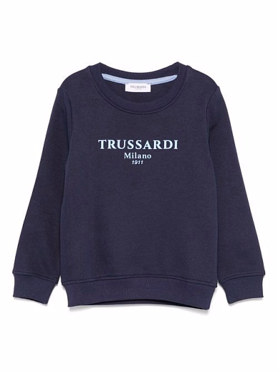 Свитшот брендированный синий от бренда Trussardi