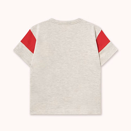 Футболка COLOR BLOCK Cream heather от бренда Tinycottons Бежевый