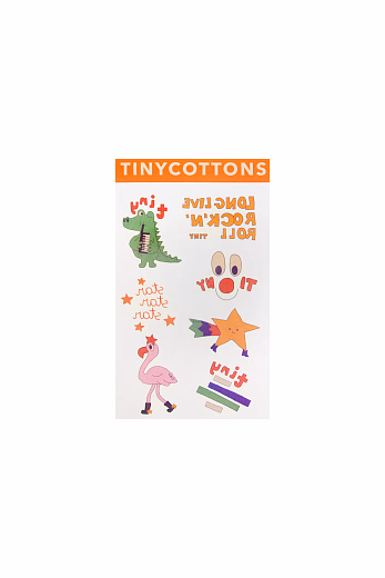 Набор татуировок Tiny оранжевый от бренда Tinycottons