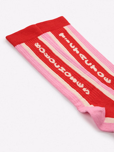 Гольфы Tic Tac Toe pink от бренда Bobo Choses