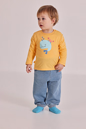 Лонгслив и джоггеры Happy sea creatures от бренда Boboli