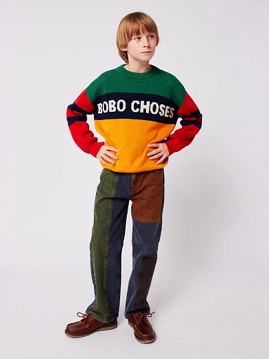 Джемпер Bobo color block от бренда Bobo Choses