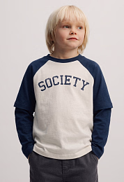 Лонгслив Delia T-shirt Black Iris от бренда The New Society