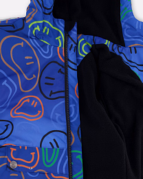 Куртка со смайлами и штаны от бренда Deux par deux