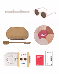 Очки BABY Round Sunglasses-Gelato Summer-Vanilla Brownie от бренда Olivio and Co