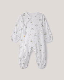 Набор комбинезонов розового и белого цвета с принтом от бренда Anna Leon