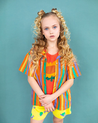 Рубашка Multicolor Stripes от бренда Bobo Choses