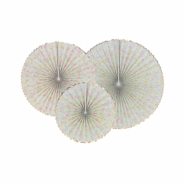 Декоративные круги Шебби с золотом 3 шт от бренда Tim & Puce Factory