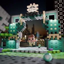 Конструктор Ограбление банка 148 mini деталей от бренда Marioinex