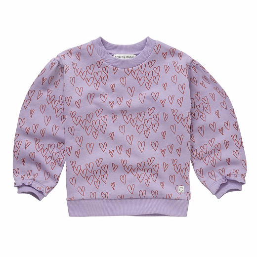Свитшот Hearts Print от бренда Sproet & Sprout