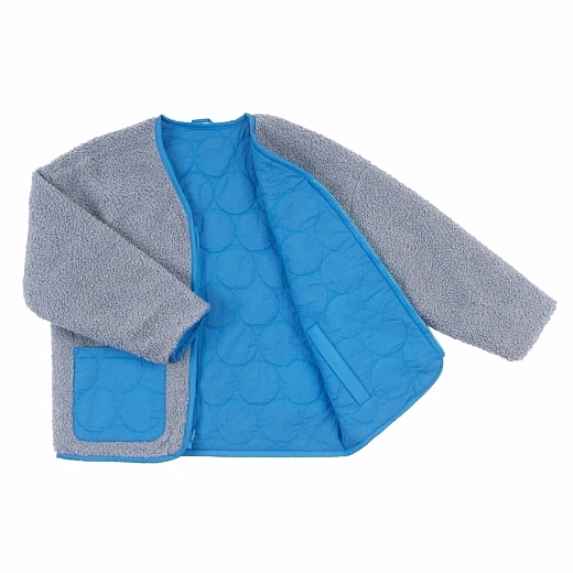 Куртка FRIENDLY WHALE Ultimate grey Azure blue от бренда Gosoaky