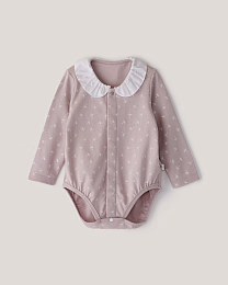 Набор боди с воротником розового и белого цвета от бренда Anna Leon