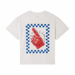 Футболка белая с принтом от бренда Stella McCartney kids Белый