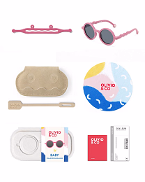 Очки BABY Round Sunglasses-Flower Stall-Rock Rose от бренда Olivio and Co