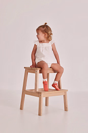 Блуза с рюшами и блумеры от бренда Boboli